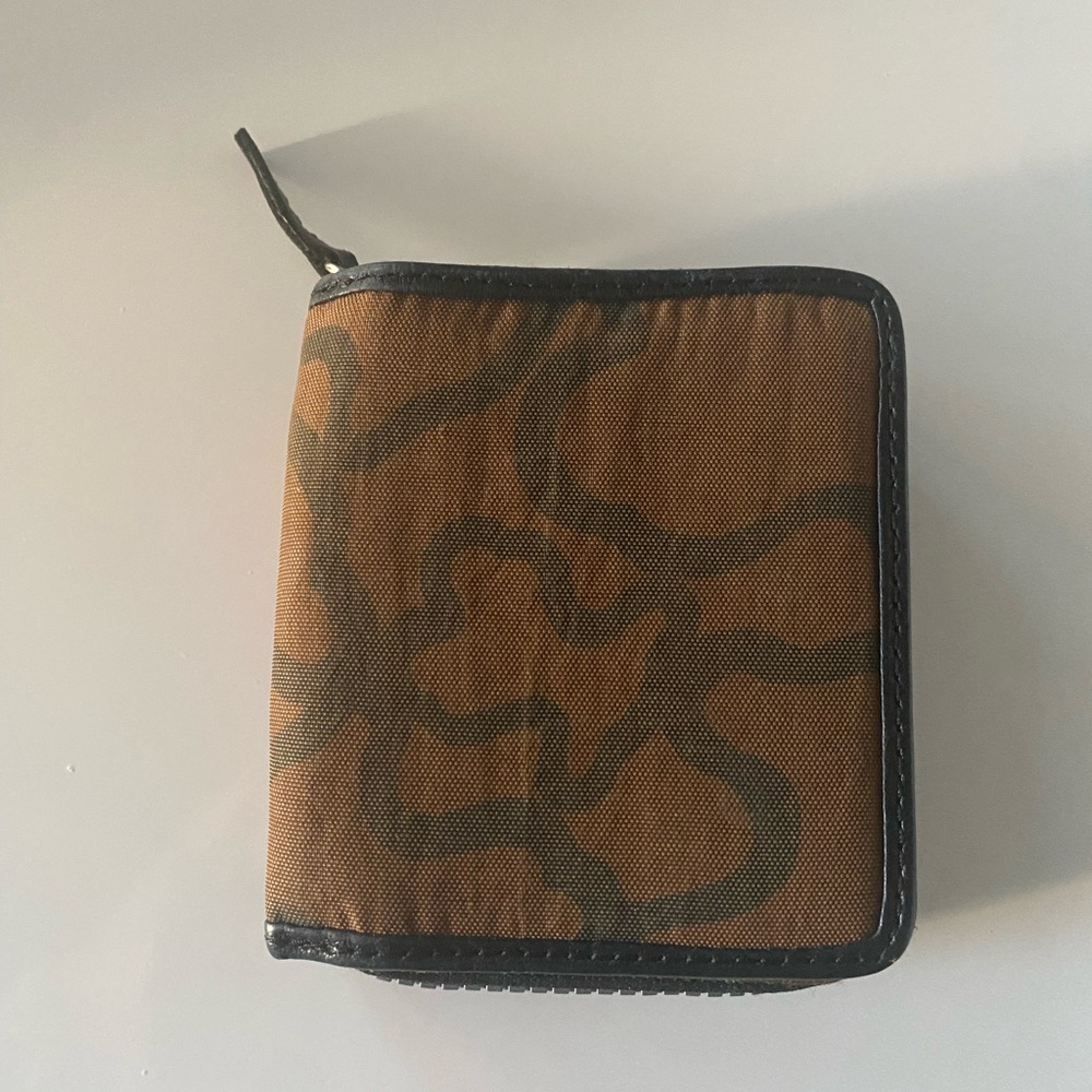 Tous Brown and Black Patterned Wallet